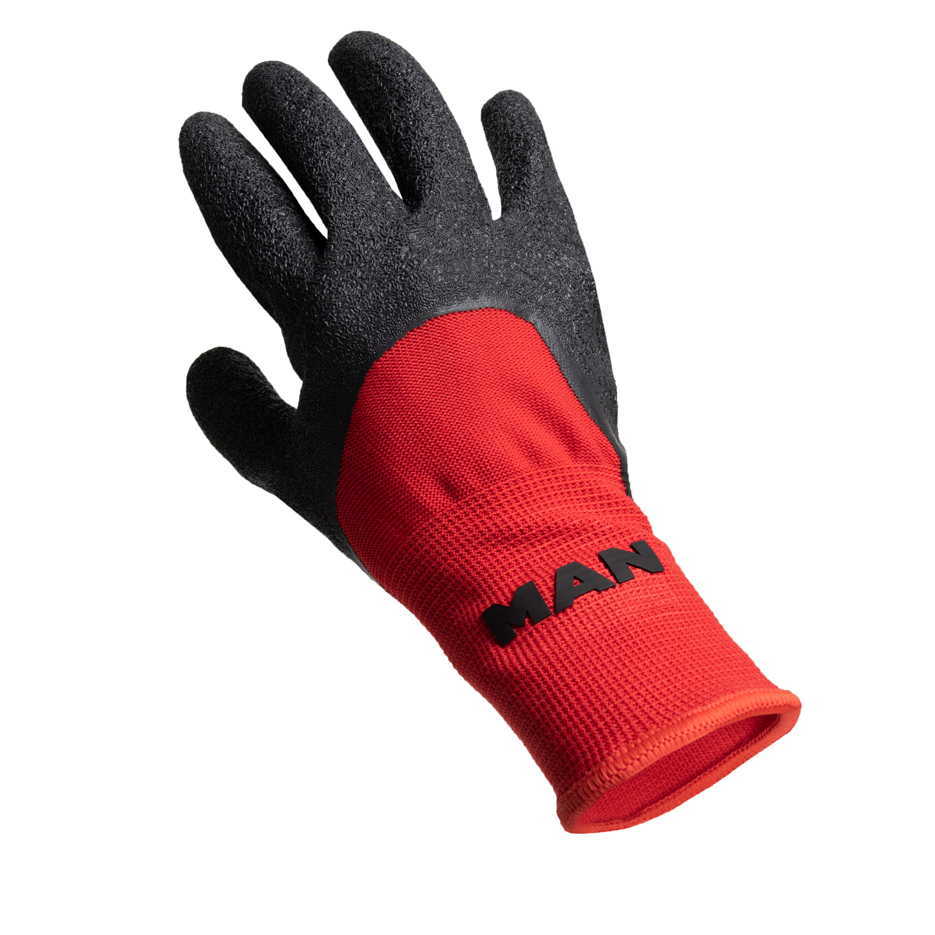 Gants de travail rouge/gris