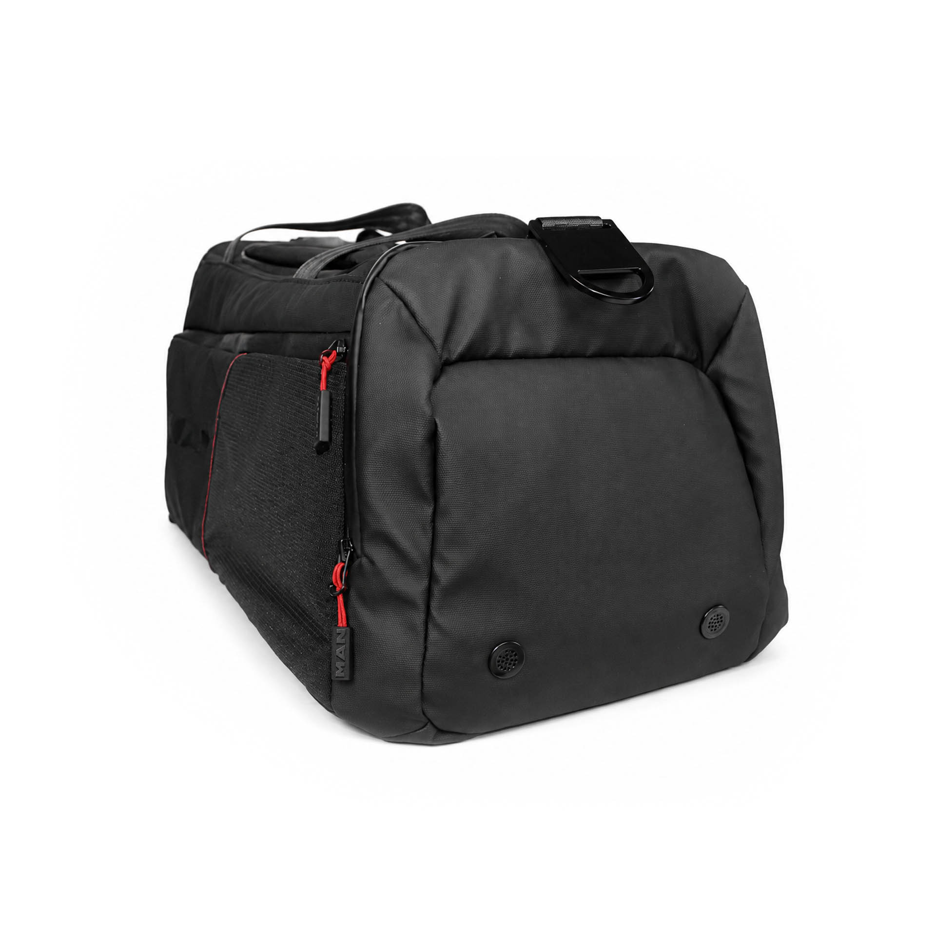Sac de sport convertible en sac à dos, noir