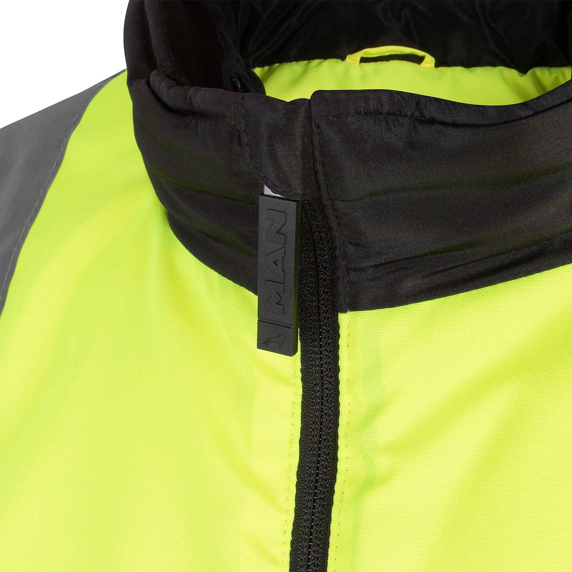 gilet réversible sécurité homme avec col montant