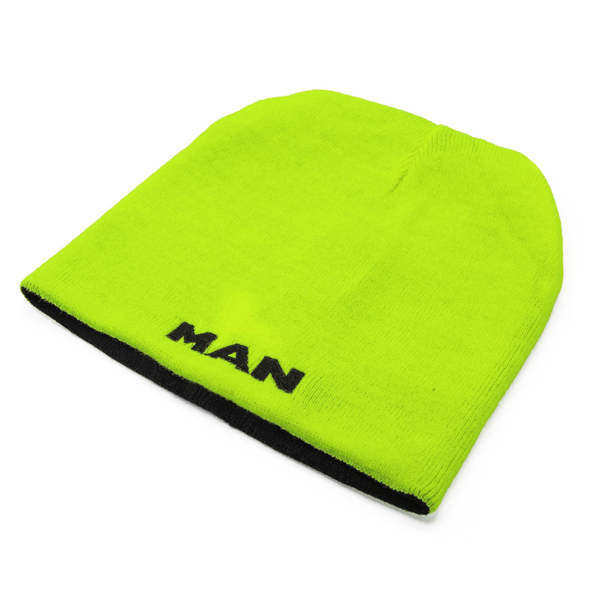 Reversible knitted safety hat