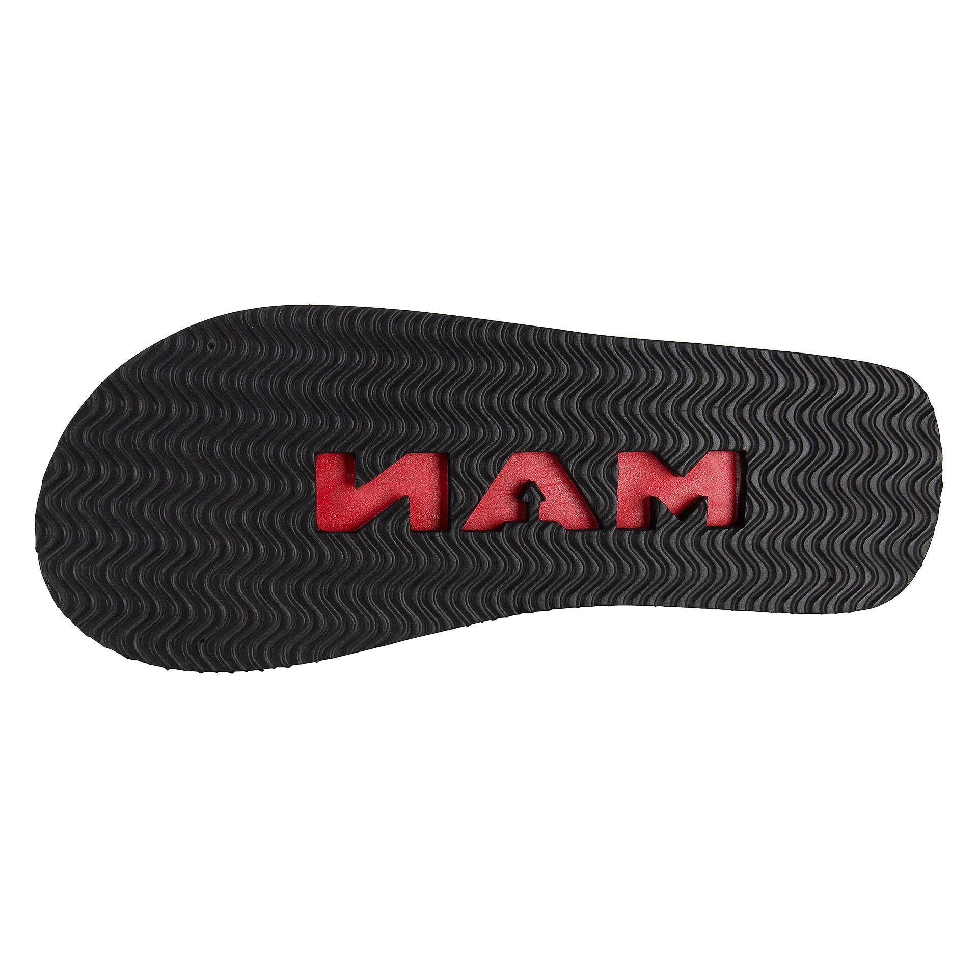 Bathing shoes flip flops black-red