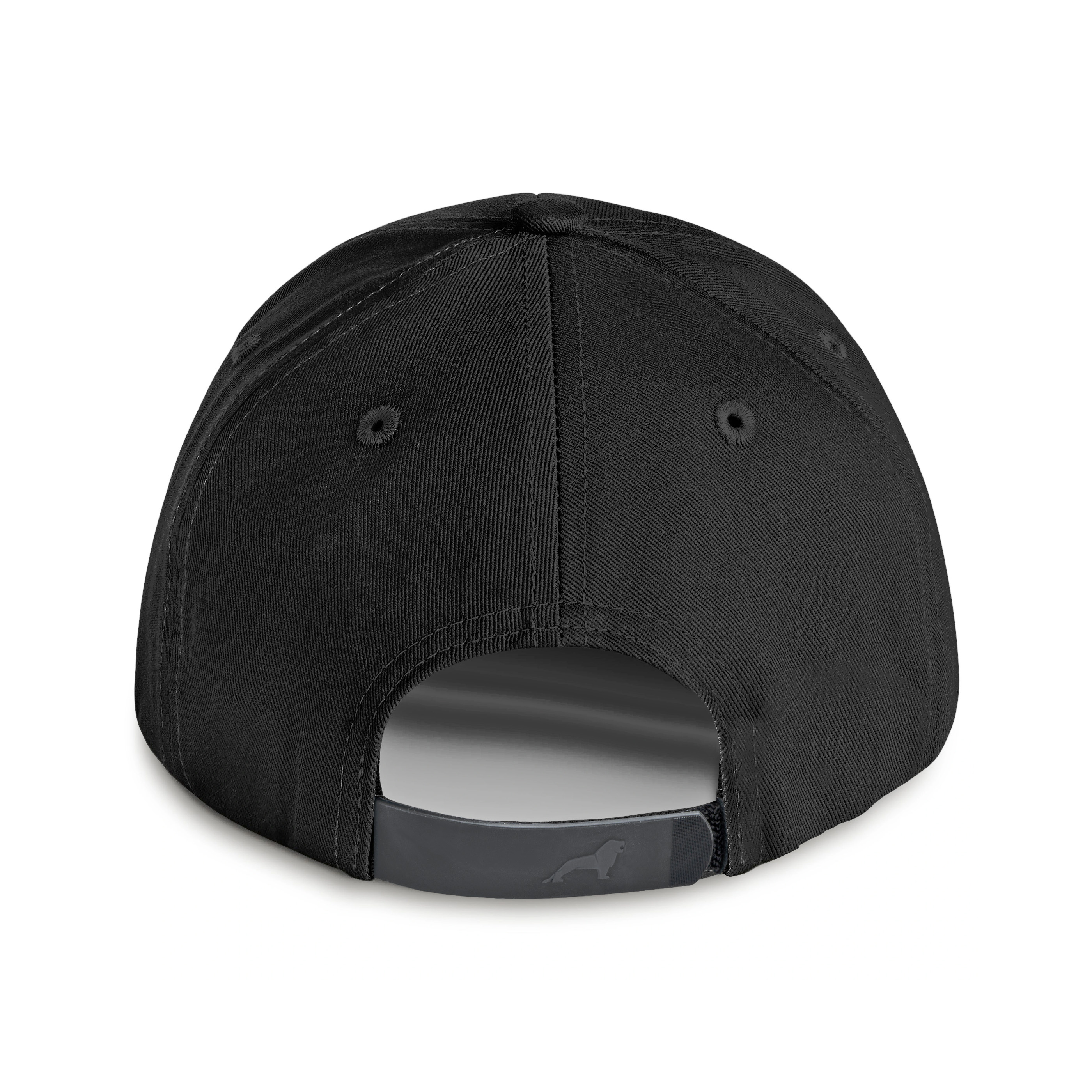 Cap black with red trim
