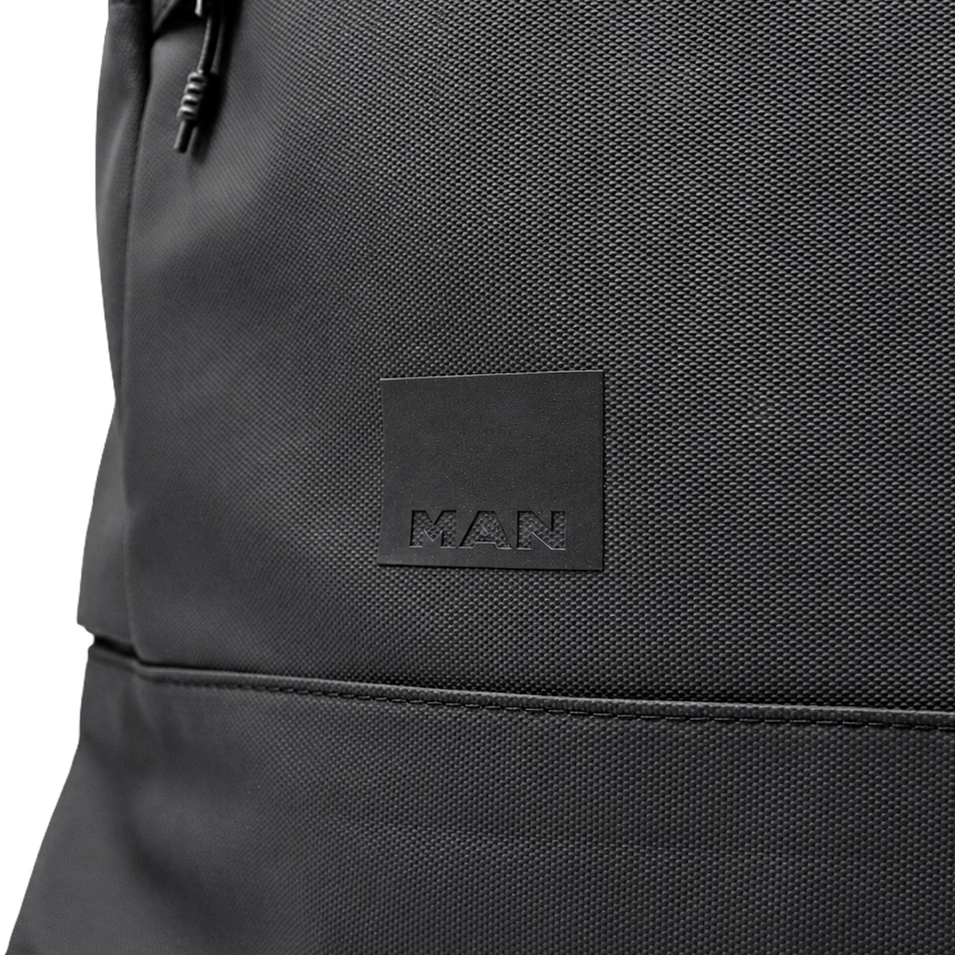 Sac à dos à fermeture enroulable, noir