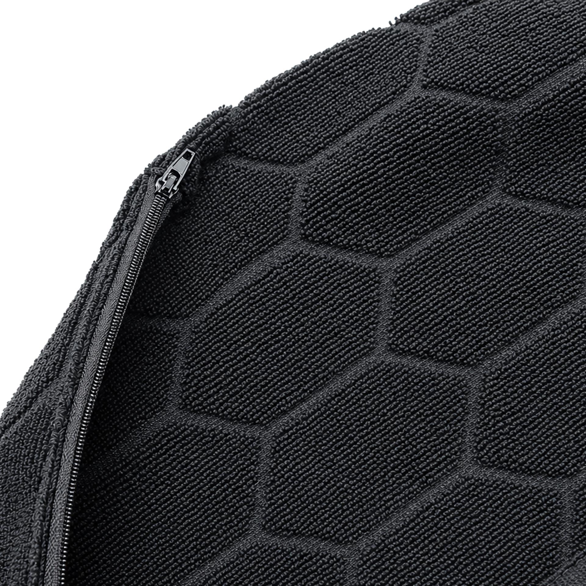 Serviette de plage avec fermeture éclair noire