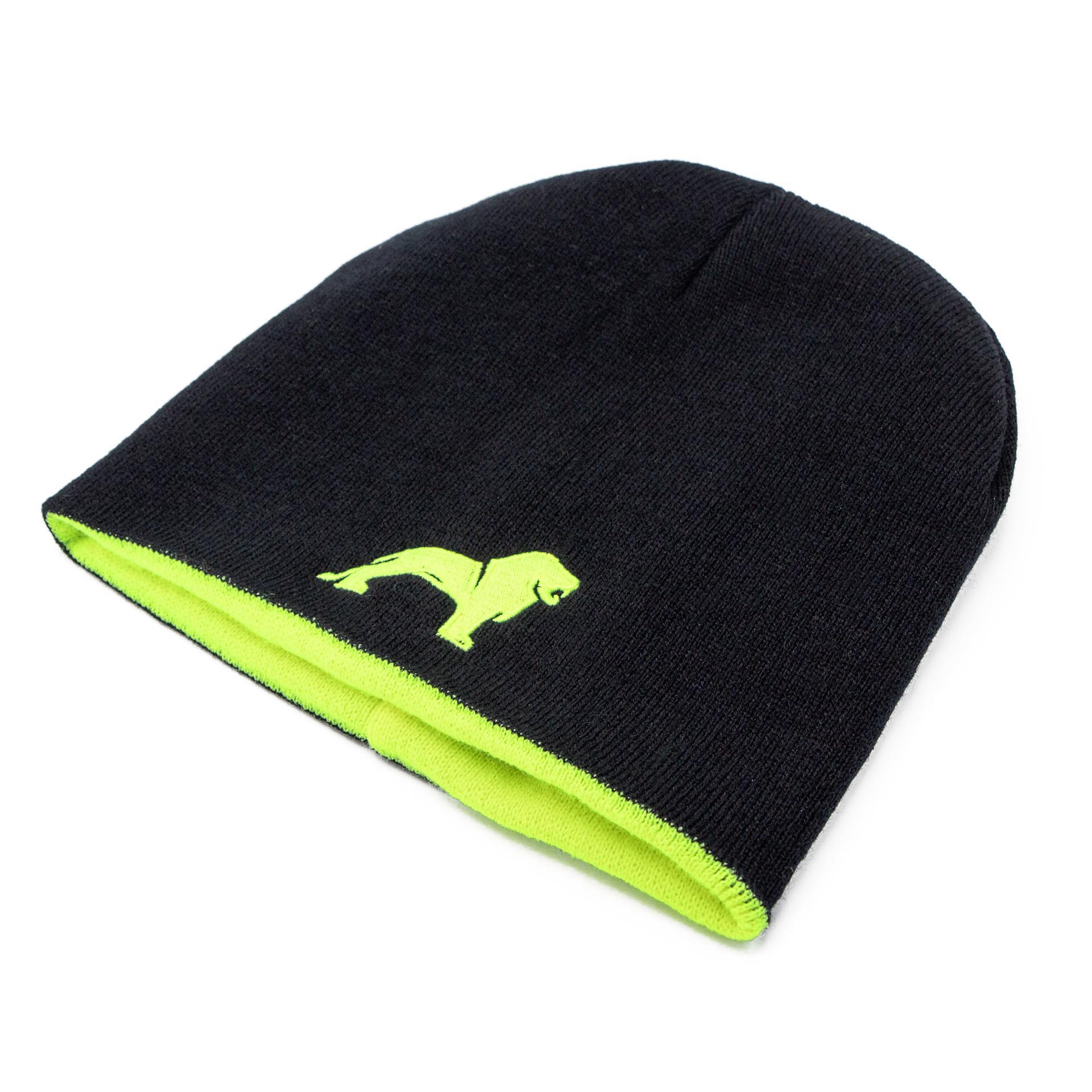 Reversible knitted safety hat