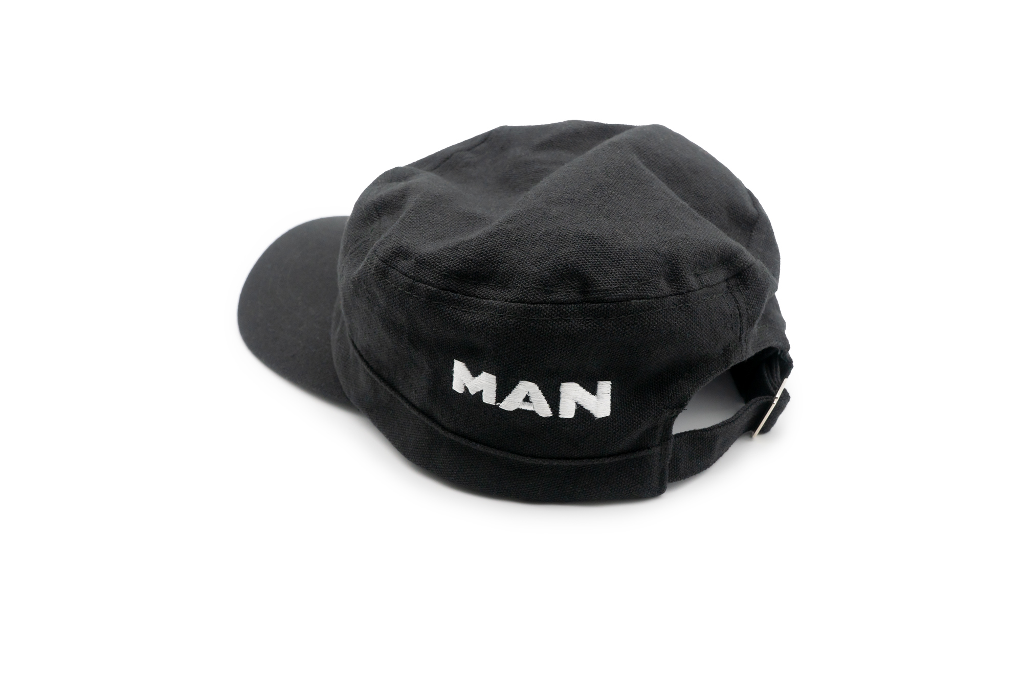 Casquette en toile aspect militaire noir