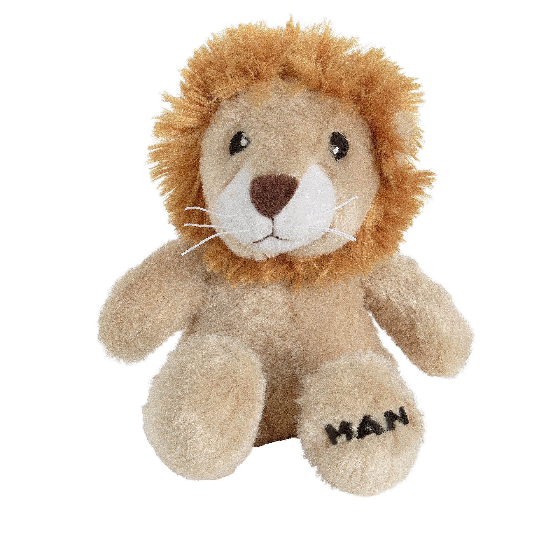 MAN warming animal lion cuddly toy with removable scented sachet