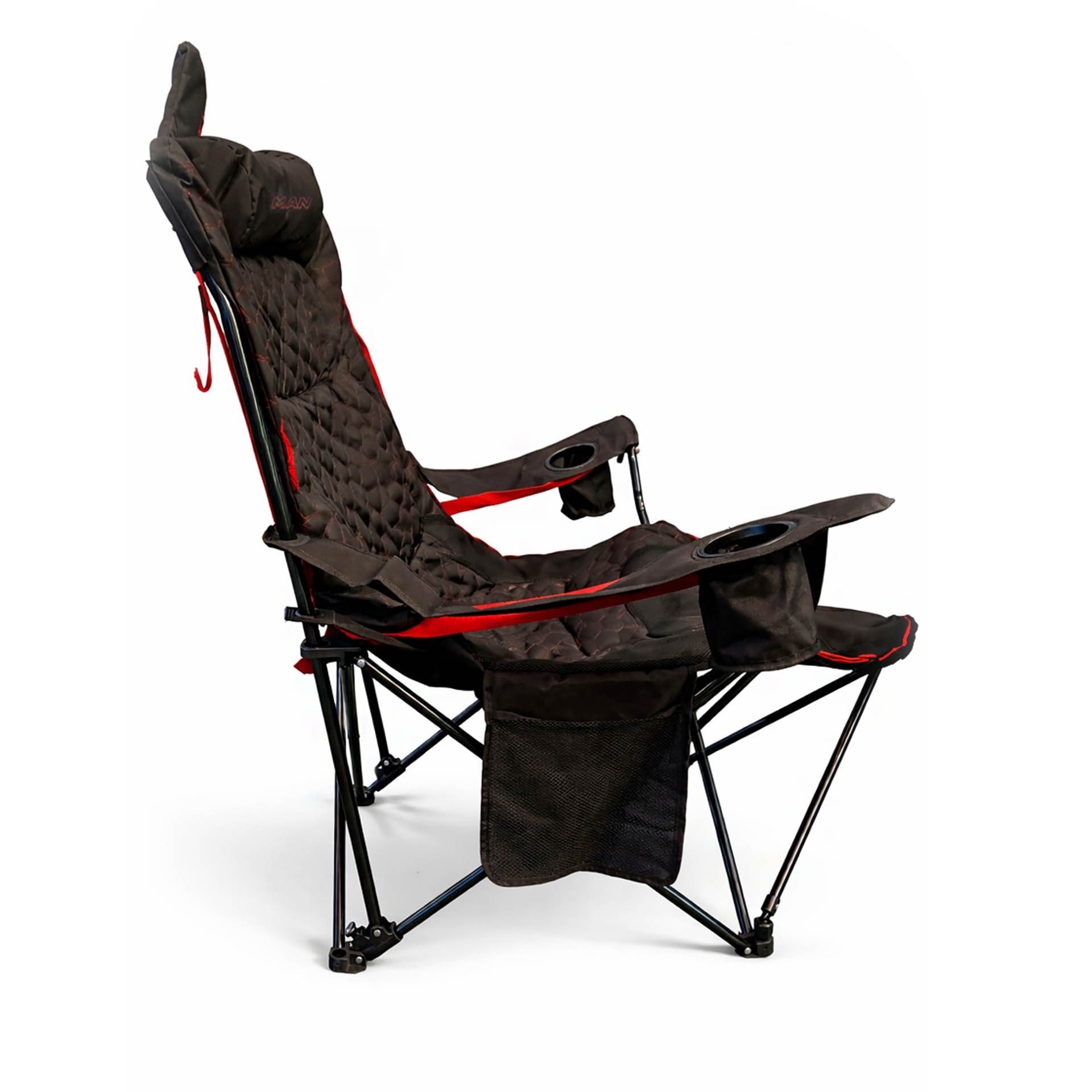 Campingstuhl mit Fußstütze belastbar bis 150kg