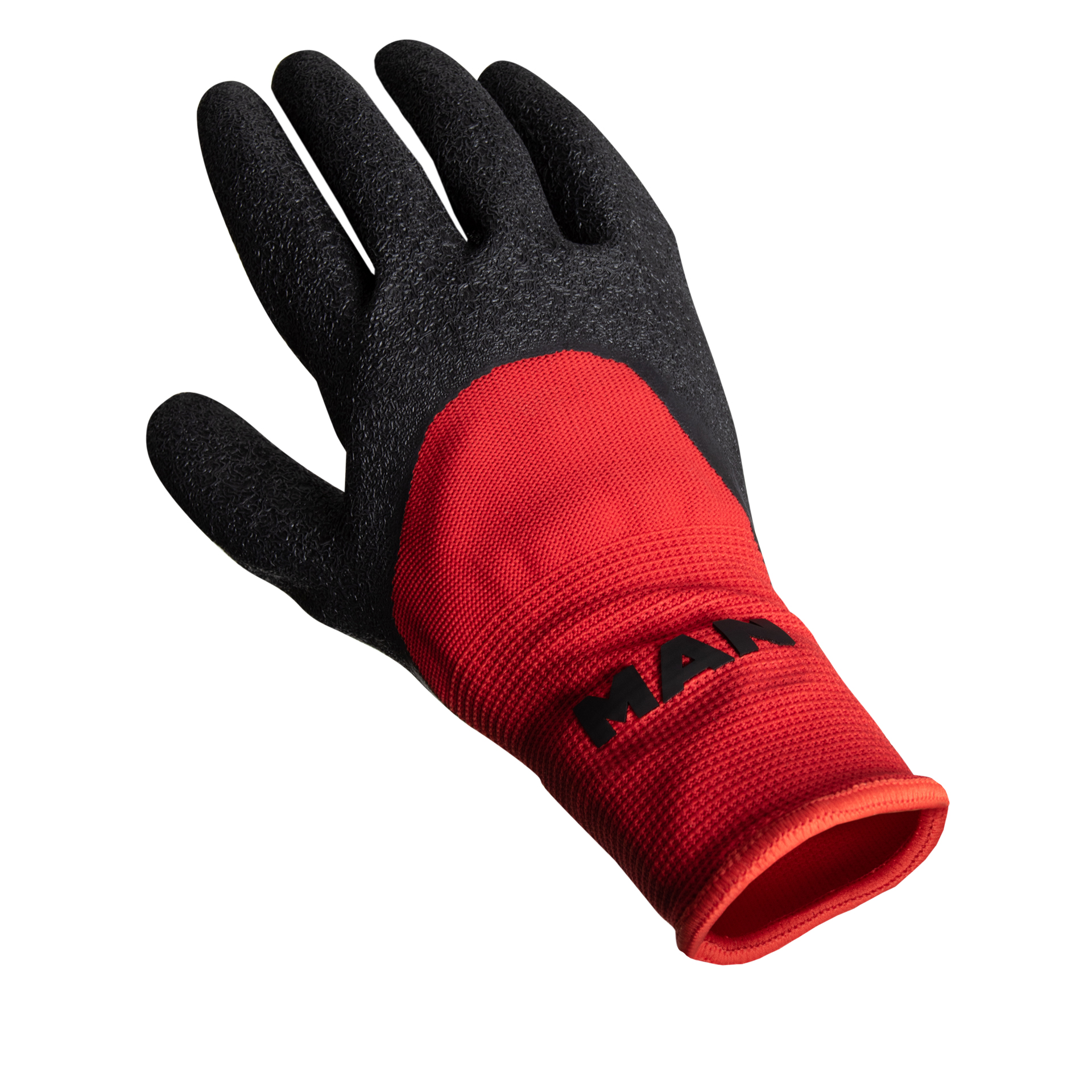 Gants de travail rouge/gris