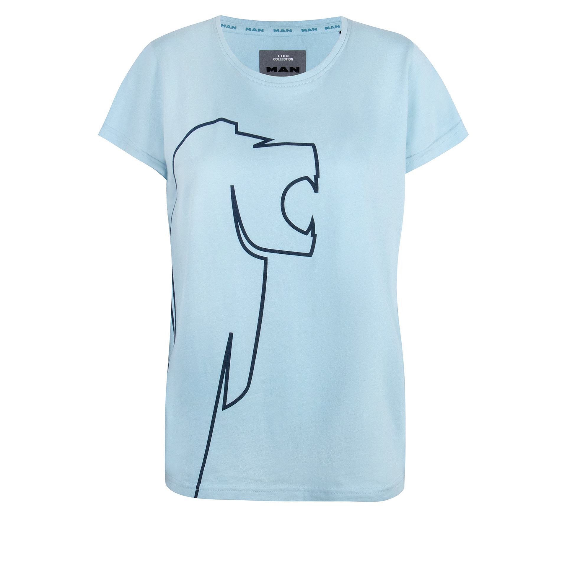 MAN Lion Collection Women's T-shirt Lion arctic blue