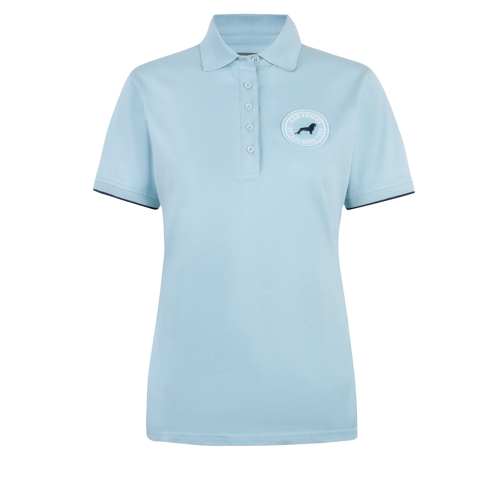 MAN Lion Collection Women's polo shirt arctic blue