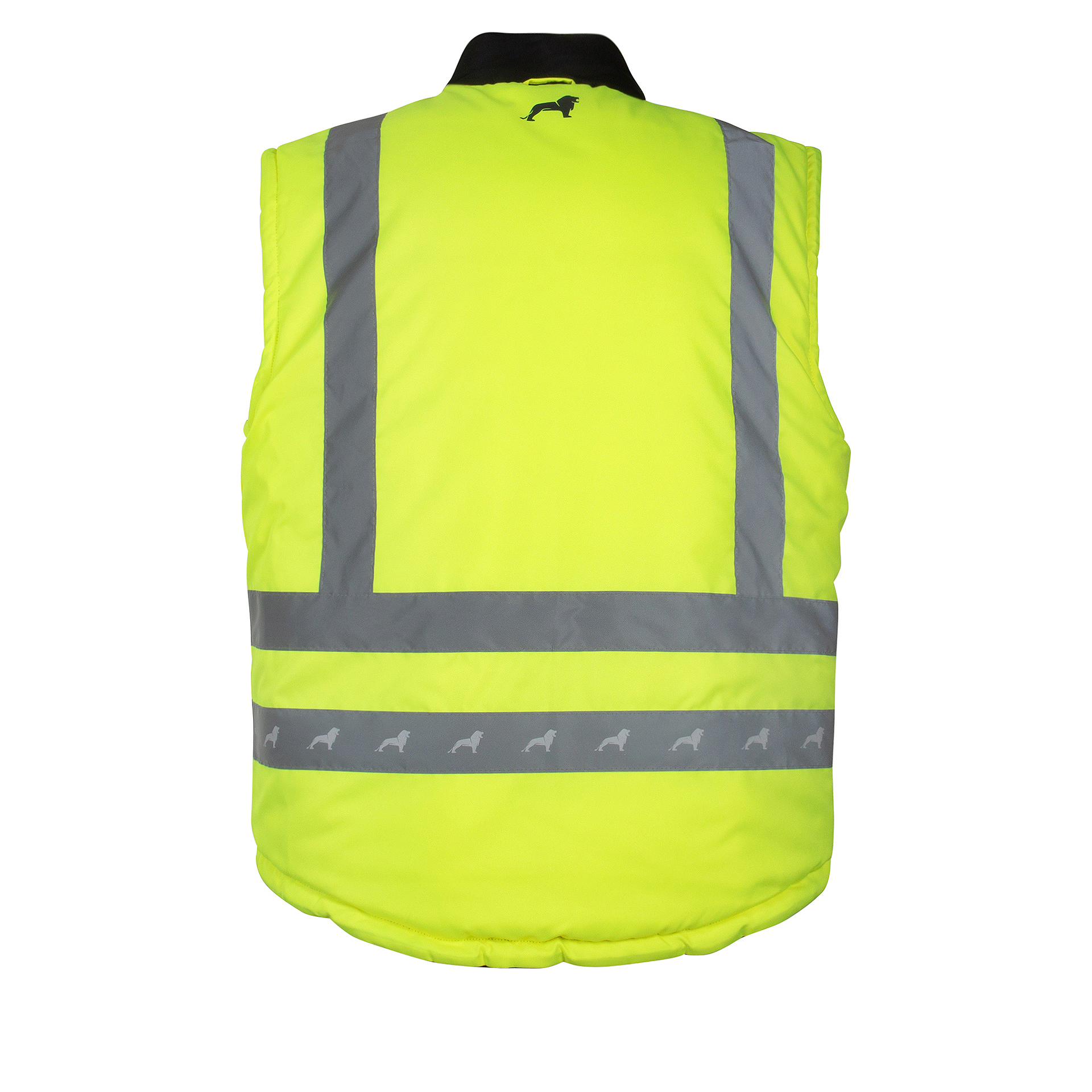 gilet réversible sécurité homme avec col montant