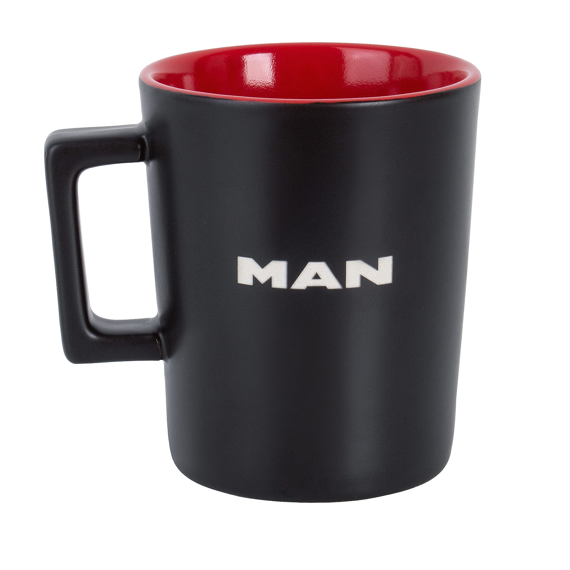 Mug black red