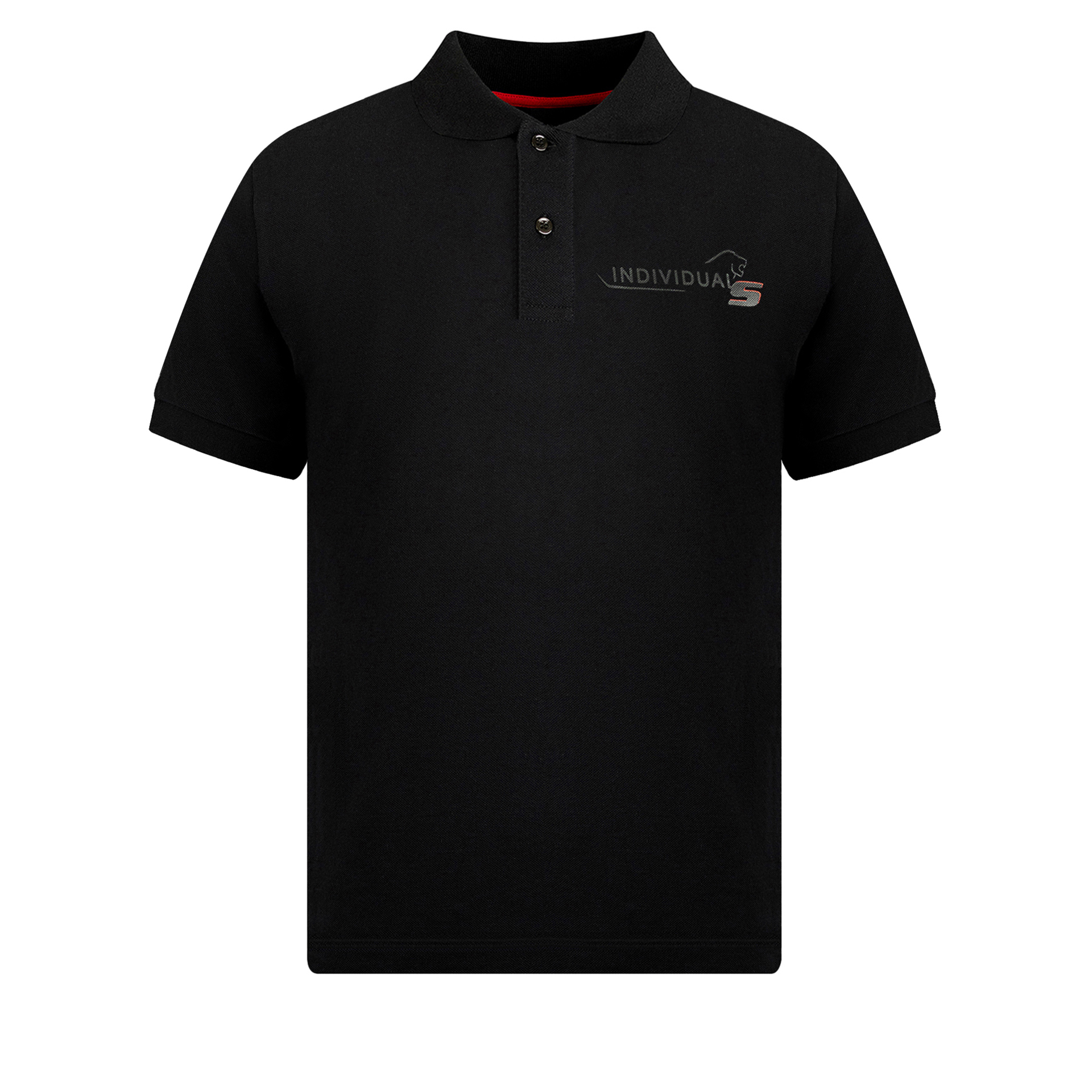 MAN Individual S Herren Premium Polo Shirt  Black in Black