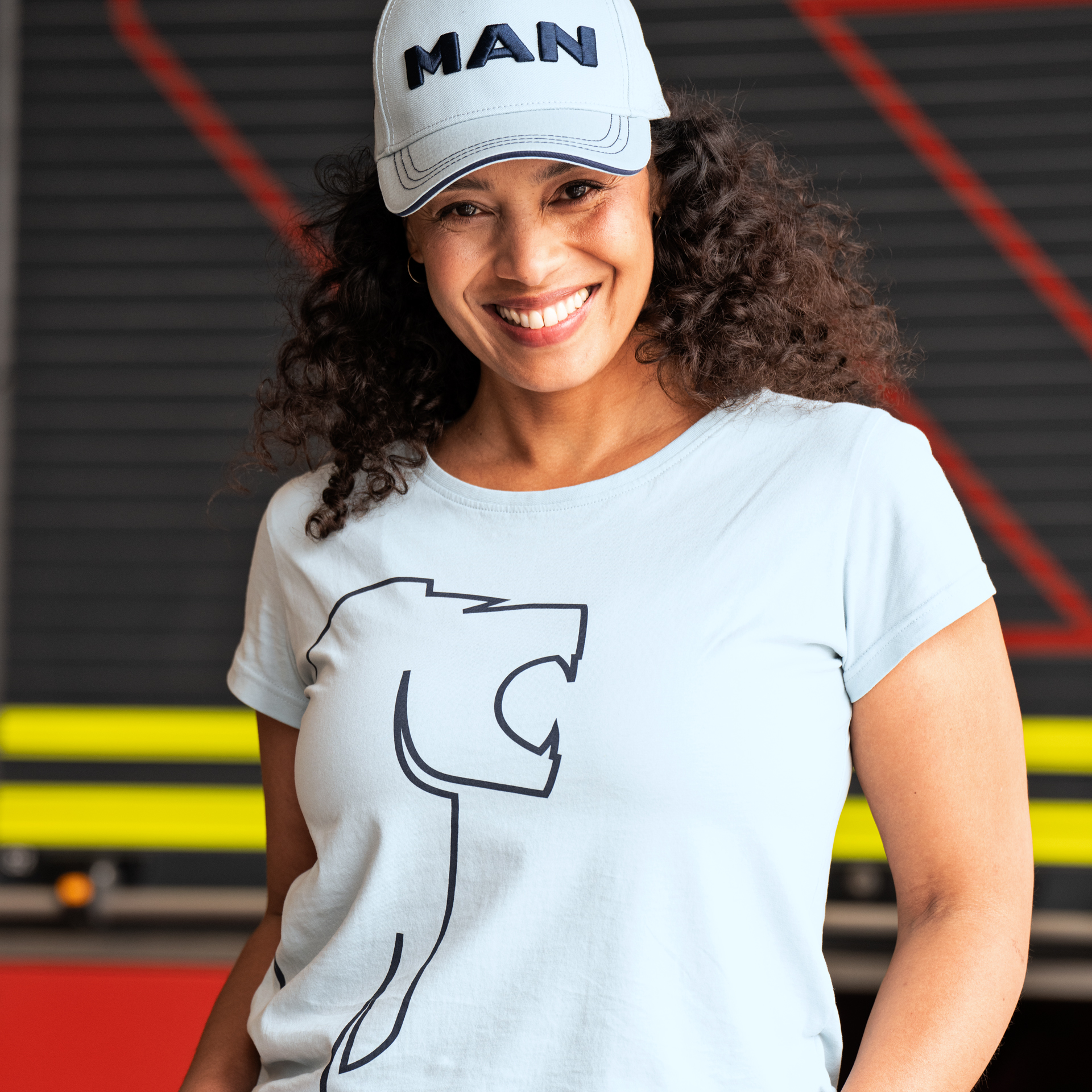 Women's T-shirt Lion arctic blue
