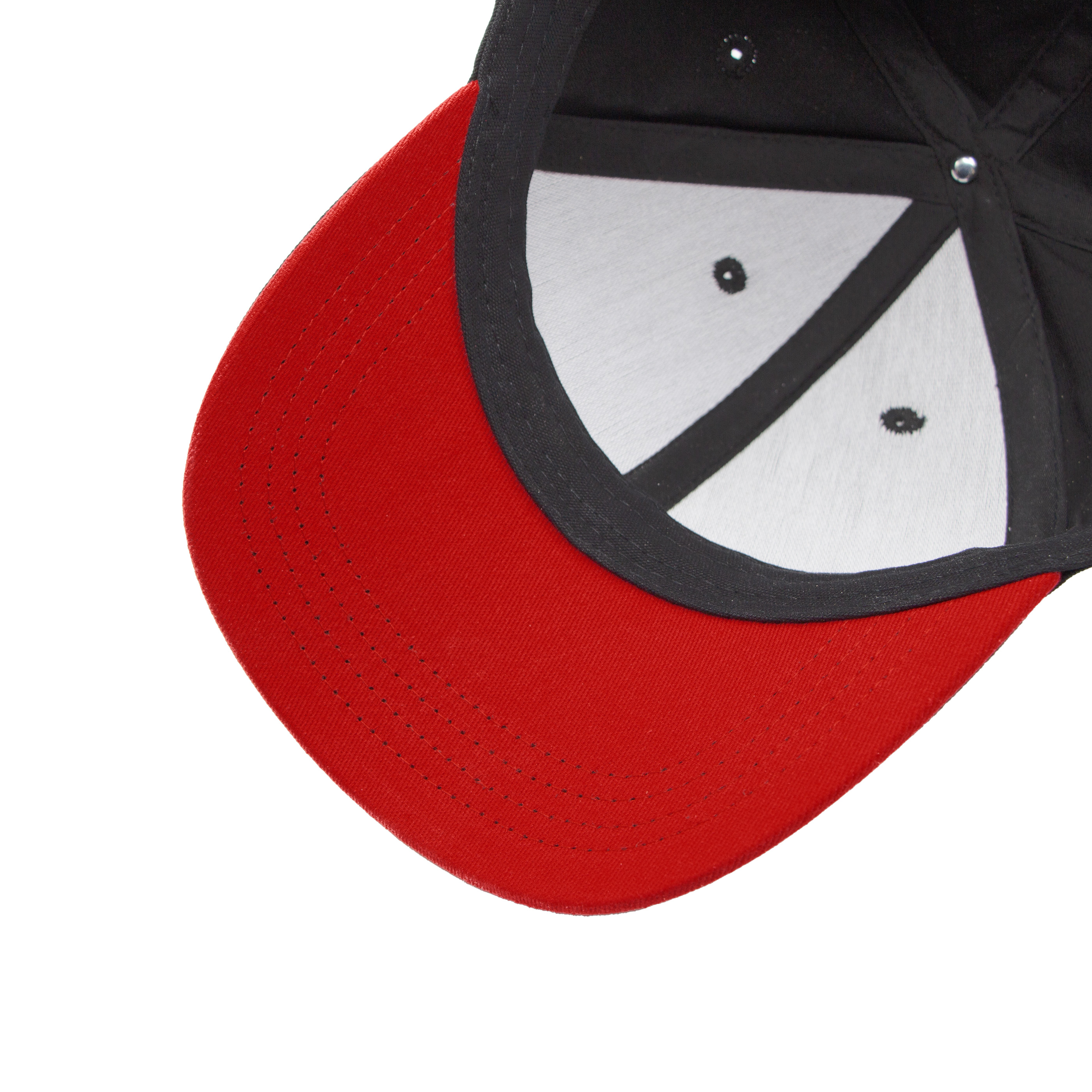 Cap black with red trim