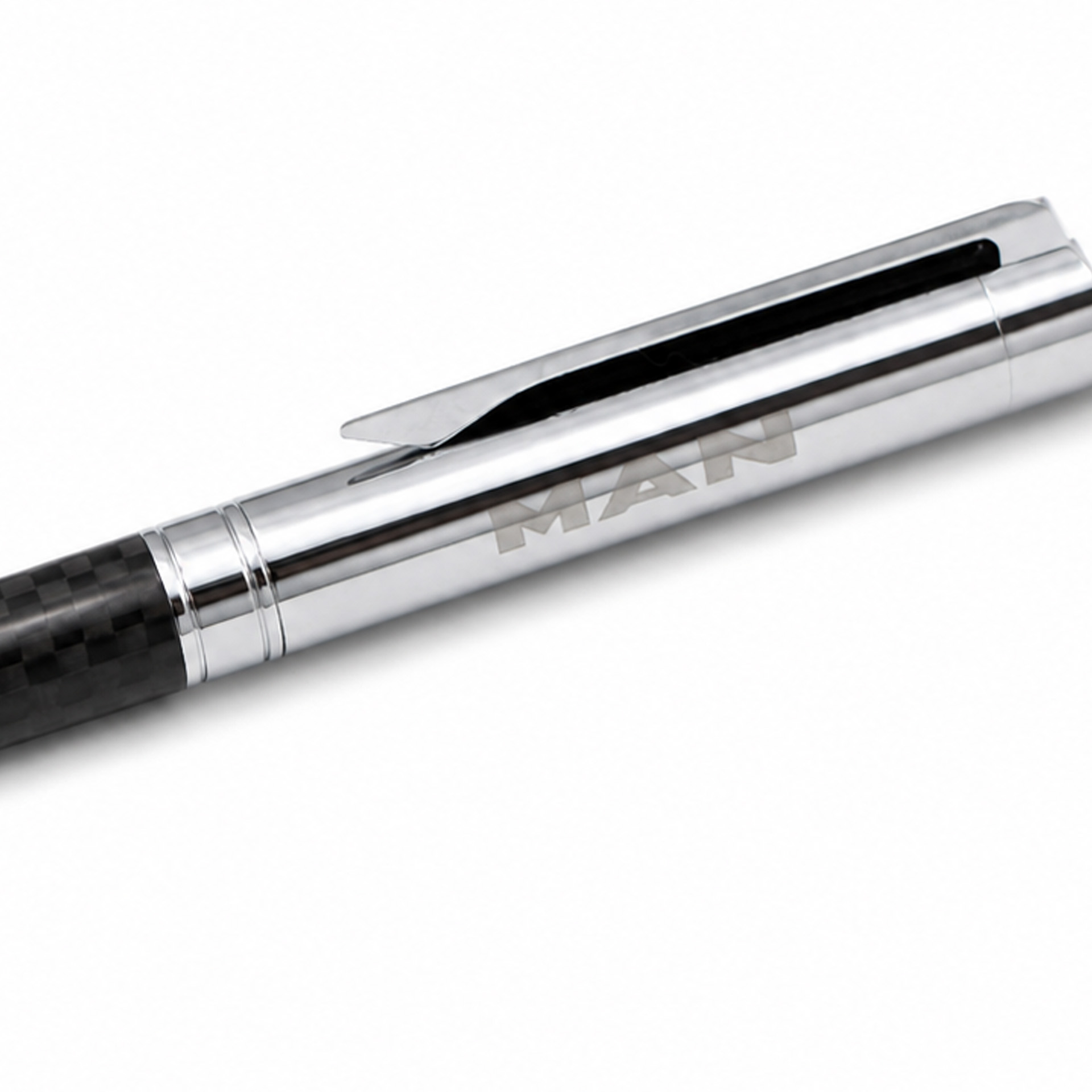 Stylo à bille aspect carbone