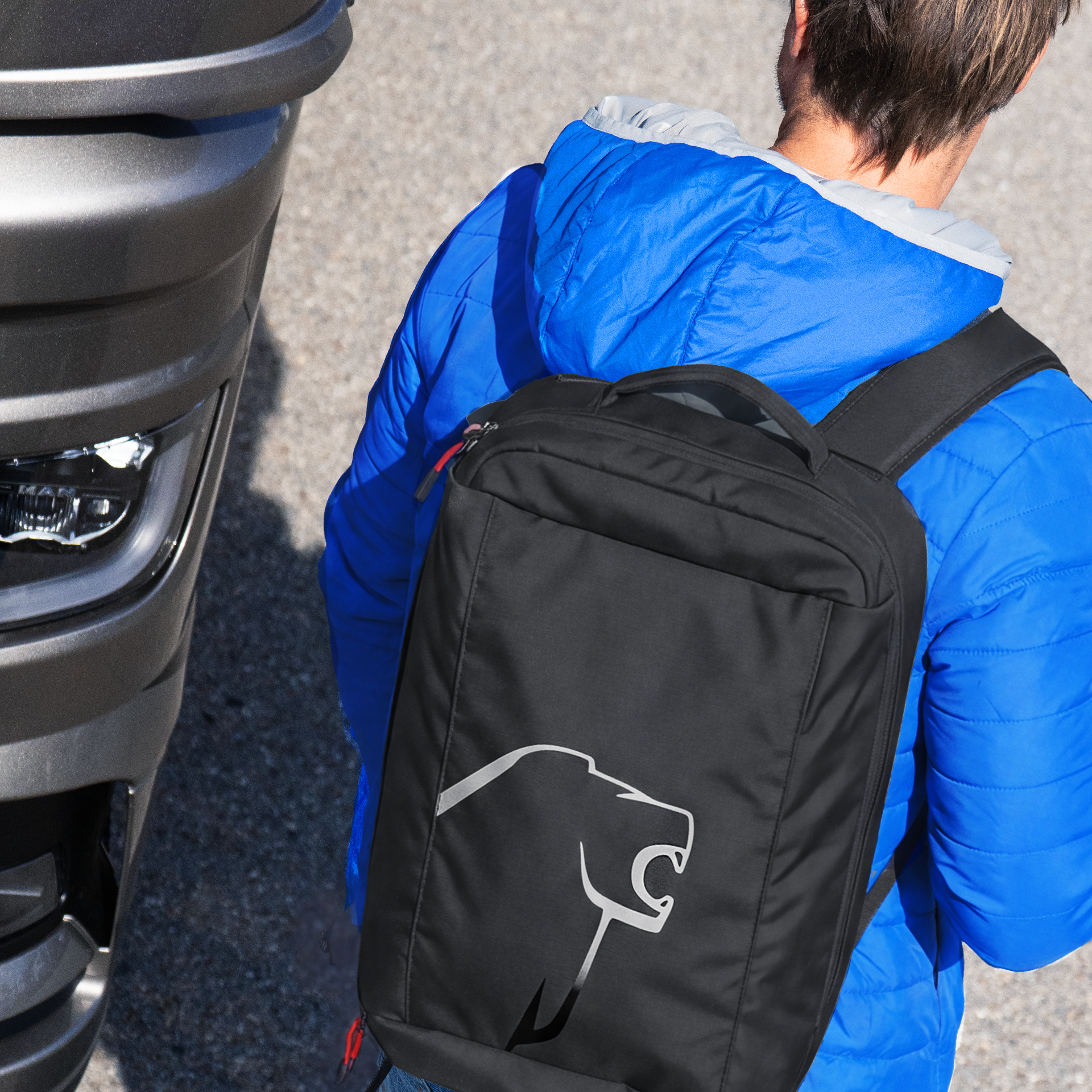 Reisetasche mit Rucksackfunktion schwarz, 35 l