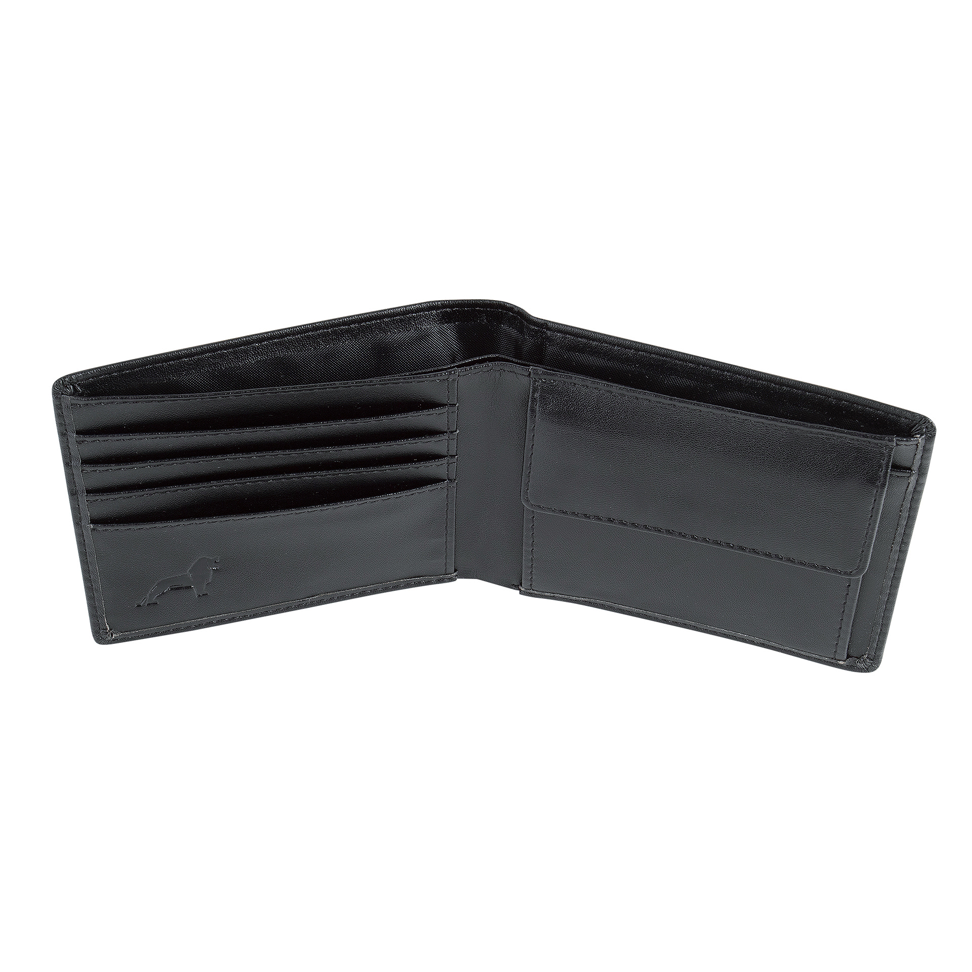 Leather wallet with RFID protection